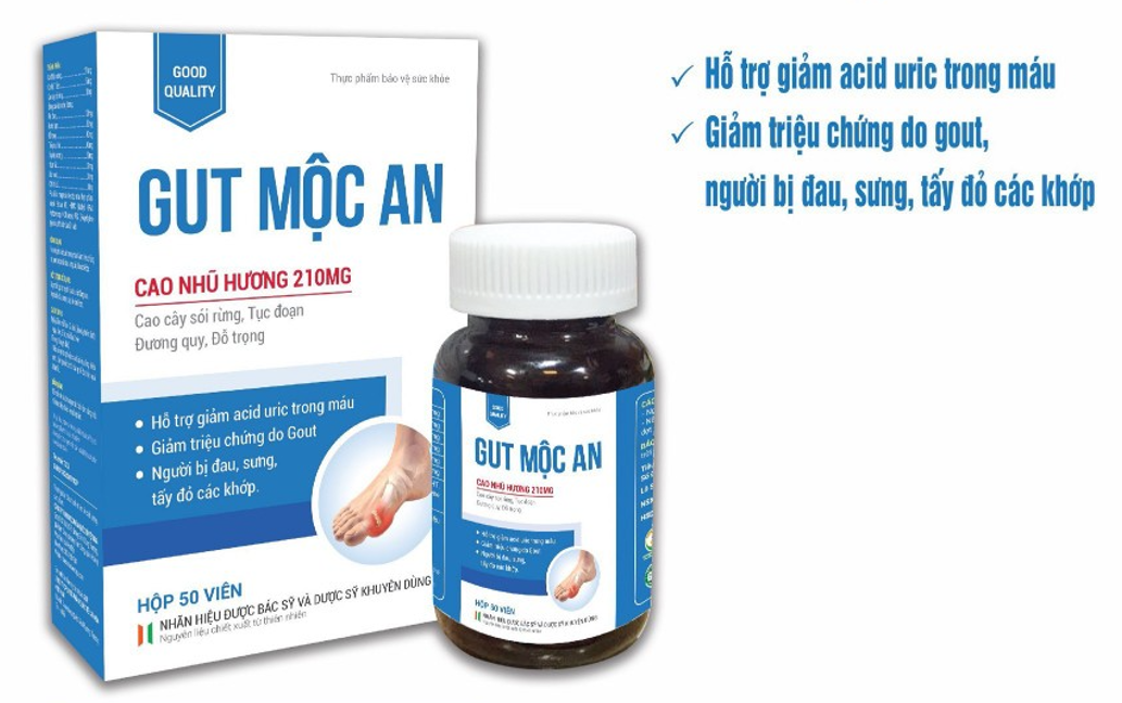 Viên uống Gút mộc an hộp 50 viên