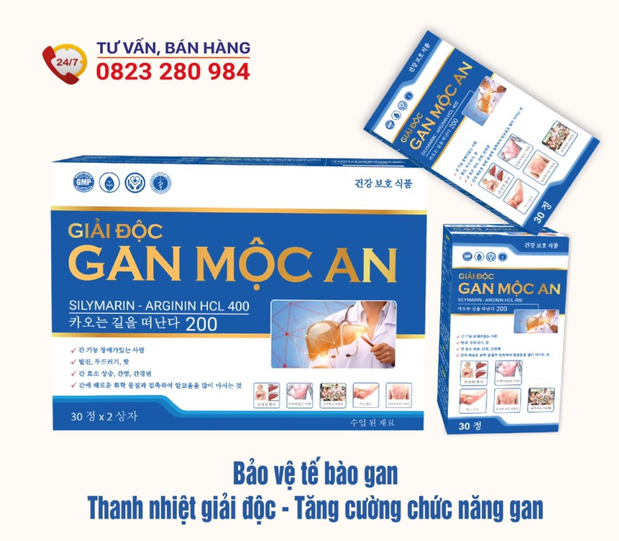 Giải Độc Gan Mộc An hộp 2 lọ 60 viên
