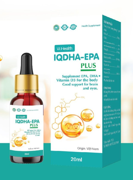 Vihealth IQDHA-EPA plus Lọ 20ml [MẪU MỚI]