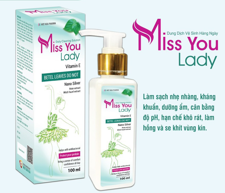 Dung dịch vệ sinh Miss You Lady có vòi 100ml